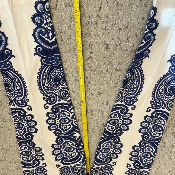 Zara size 2 NWT wild paisley pattern chino pants- super fun - Picture 13 of 14